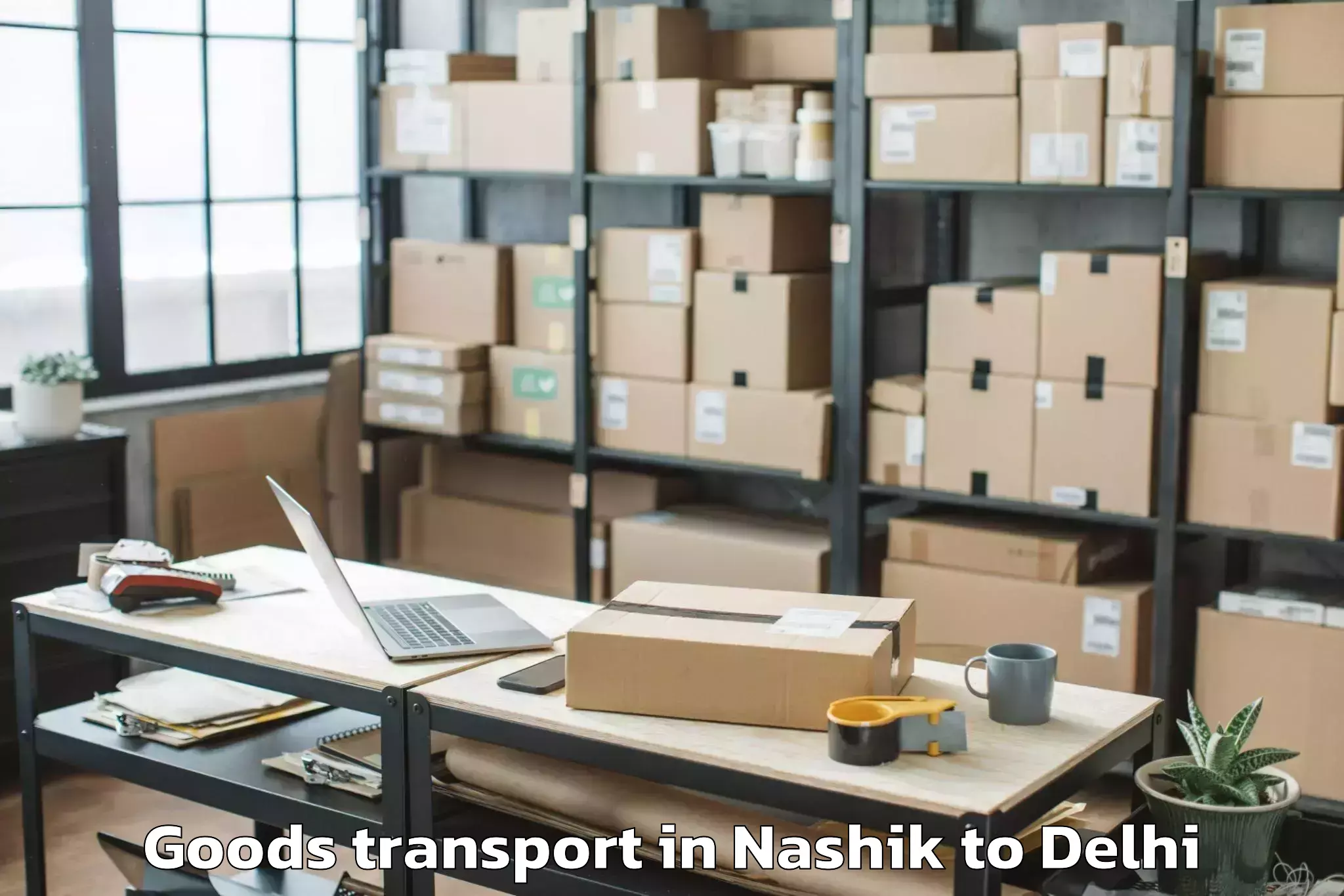 Nashik to Rajouri Garden Goods Transport